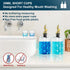 2 Pack 12 Oz Mouthwash Dispenser for Bathroom, Luxury Diamond Glass Mouth Wash Container, Glass Mouthwash Dispenser