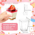 5 oz LRCXL Plastic Dessert Cups with Lids and Spoons, Clear Yogurt Parfait Appetizer Cup with Lids for Party, Mini