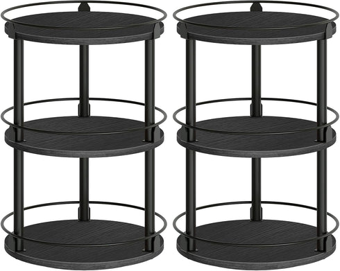 YATINEY Spice Rack, Set of 2 Lazy Susan Organizer, 3 Tier Turntable