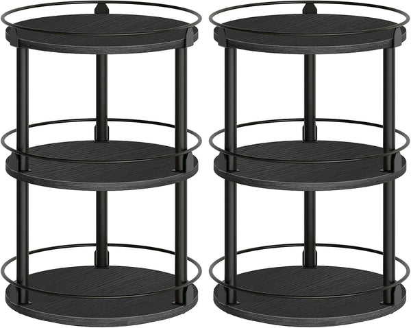 YATINEY Spice Rack, Set of 2 Lazy Susan Organizer, 3 Tier Turntable