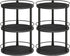YATINEY Spice Rack, Set of 2 Lazy Susan Organizer, 3 Tier Turntable