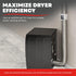 Deflecto Extra Heat Dryer Saver, Compatible with 4 Inch Transition Ducts, White