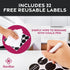 16 Pack FineDine: Stainless steel round spice rack