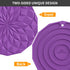 ME.FAN Silicone Trivet Mats, 4 Pack Heat Resistant Pot Holders, 7.4'' Thickened Hot Pads for Kitchen Counter