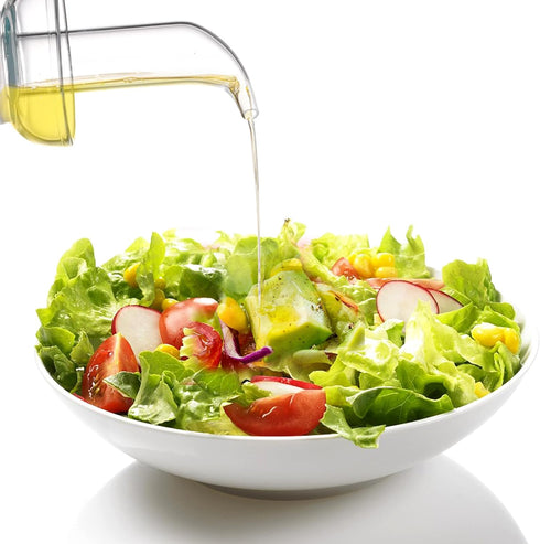 28 oz ELETON Cylindrical Olive Oil Dispenser Bottle Glass with No Drip Spout -Olive Oil & Vinegar Dispenser Glass Cruet