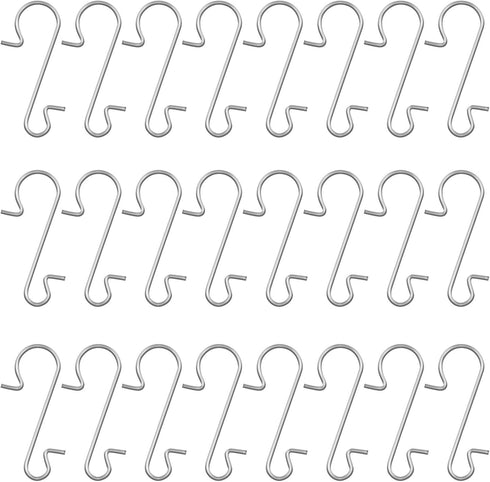 Naler Ornament Hooks, Stainless Steel S-Shaped Hangers, 120 Pack for Party Decorations
