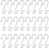Naler Ornament Hooks, Stainless Steel S-Shaped Hangers, 120 Pack for Party Decorations