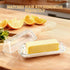 YOLCAR Countertop, Elegant Glass Butter dish with Lid, Dust-proof and Freshness-preserving Butter Keeper for Suitable