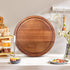 Round Acacia Wood Cutting Boards for Kitchen - Best Wooden Charcuterie Boards and Pizza Cutting Board