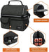 OPUX Lunch Box for Men, Insulated Lunch Bag, Dual Compartment Lunchbox for Work, Leakproof, Dark Gray