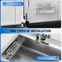 2 Cisily Kitchen Sink Caddy Sponge Holder in The Sink, Stainless Steel Kitchen Sink Organizer, Brush Holder, Dish Cloth