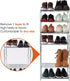 4-Tier Small Shoe Rack, Stackable Lightweight Shoe Shelf Storage Organizer for Entryway, Hallway, Closet (Green)