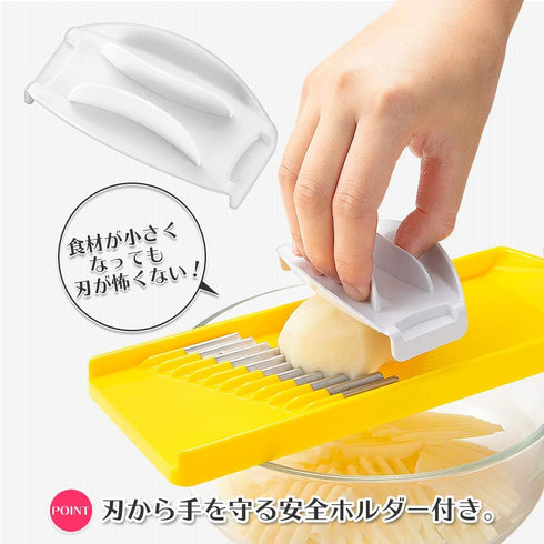 Shimomura Kogyo FV-636 Waffle Slicer, Full Veggie Namami, Made in Japan (Tsubamesanjo, Niigata)