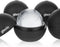 Glacio Round Ice Cube Molds – Large Whiskey Ice Ball Maker, BPA-Free Silicone Sphere Mold for Cocktails