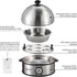 7 360W, Annie & Mia Design Electric Egg Cooker, All Stainless Steel Egg Capacity egg boiler, Hard, Medium, Soft Boiled
