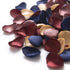 Ling's Moment Silk Rose Petals for Wedding/Aisle/Flower Girl Baskets, Burgundy Navy Gold (400pcs)