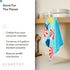 Summer 18" 30" 1-Pack GEOMETRY Spring Kitchen Towels - Double Sided, Quick Dry Microfiber Cloth - Spring & Dish Towels