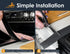 Linda’s Essentials Silicone Stove Gap Covers, 2 Pack Heat Resistant Oven Gap Filler, Easy to Clean (30 Inches, Black)