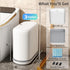 Gleynest 3 75 (5 Small Bathroom Trash Can with Lid, Gallon Slim Garbage Bin with Pop-Up Lid & Air-Pressure Bag Lock