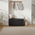 30 Inches 660 lbs, Sweetcrispy Folding Ottoman with Storage Bench, Foot Rest Stool, End of Bed Storage Bench