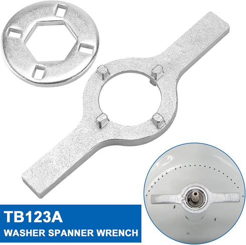 AMI PARTS TB123A Washing Machine Spanner Wrench - 1-11/16 Inch for Washer Repair Compatible with G-E Whirlpool