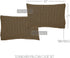 VHC Brands Black Check Standard Pillow Case Set, 2 Count, 21x30, Black and Tan
