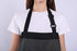 Aprons for Women and Men, Kitchen Chef Apron with 2 Pockets, Adjustable Bib Apron, Black/White Pinstripe