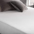 WEEKENDER Fitted Jersey Mattress Protector with Quiet Waterproof Barrier - Full, White