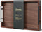 Fibogollo Walnut Wood Serving Tray with Metal Handles,15x10in Ottoman Decorative Trays Platter