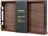 Fibogollo Walnut Wood Serving Tray with Metal Handles,15x10in Ottoman Decorative Trays Platter