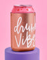 xo, Fetti Bachelorette Party Bride Vibes Can Cooler - White + Rose Gold, 10 Count, Bridal Shower Decoration