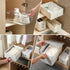 4 PCS Pull Out Rail for Baskets or Bins, Storage and Organization Accessories for Cabinet, DIY Drawer Slides