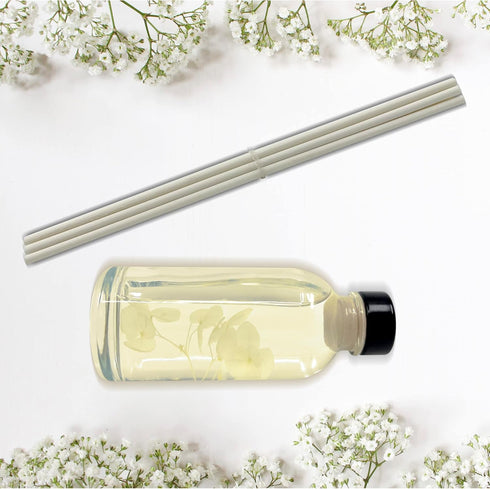Set Urban Naturals Baby Powder Bliss Reed Diffuser | Made with Essential Oils & Real Botanicals | Powdery Floral Notes