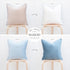 MONDAY MOOSE Decorative Throw Pillow Covers, Set of 2 Soft Velvet Modern Designs, 18x18 inch Beige/Light Blue