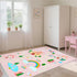 3.3'x5' ABREEZE Kids Rug Play Mat Ultra Soft Rugs for Kids Room, Non Slip Castle Road Children Nursery Rug Carpet