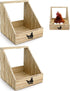 Wooden Chicken Nesting Box for Chickens, Sturdy Wall Mount Egg Laying Box for Hens, Chickens, and Ducks (2 Pack)