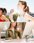 FrSara Mini Handheld Fan, Rechargeable Small Folding Fan, 3-Speed, 2000mAh Power Bank, Portable for Outdoor Travel