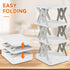 6 Tier Collapsible Kids Shoe Rack, Small Vertical Foldable Shoe Organizer for Front Door Entrance, Dorm, Bedroom