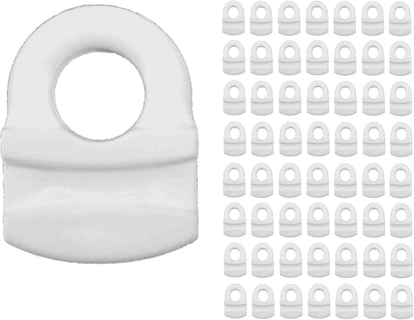DMSE Wholesale Eye Type Curtain Slide Curtain Carriers Glides Sliders, 56 Pack
