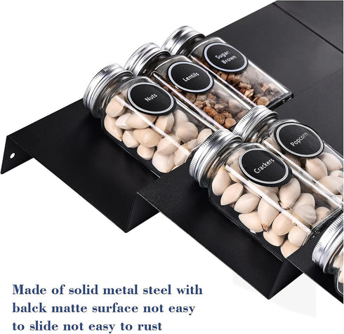 Expandable Spice Rack Organizer - Mulush Metal Tray for Kitchen Storage