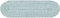 Super Area Rugs Farmhouse Braided Rug, Cotton Kitchen Reversible Carpet, Turquoise & White, 8" X 28"