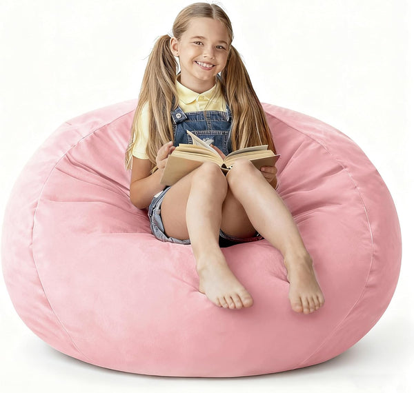 lilanoon 2FT Bean Bag Chair with Ultra Soft Velvet Cover Bean Bag Sofa