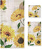 HATESAH Vintage Sunflower Bath Towels Set,Soft Highly Absorbent Yellow Summer Floral Retro Newspaper