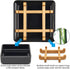 Bamboo Soap Dishes for Bar Soap Holders for Shower with Drainage for Bathroom Sink Bulk Small Wooden Soap Tray (Single