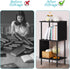 3-Tier ETELI Side Table Small Tall S-Shaped End Table with Open Book Shelf Industrial Black S-Shaped Bookcase Bedside