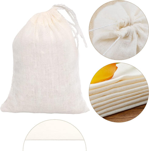 Limko Cotton Muslin Bags, Sachet Bags for Home Supplies (3x4 Inch, 30 Pack)