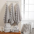 18 Set Loop-6 Towels,6 Towels,6 Set Pcs Light Gray Stripe Bath Towel with Hanging Bath Hand Washcloths Soft Family