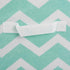 DII Non Woven Polyester Storage Bin, Chevron Aqua, Small Set of 2