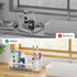 9.5" 3.5" 5.2" Yofidra Sponge Holder for Kitchen Sink Organizer Caddy: Sink Sponge with Instant Drying Stone, Metal