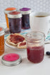 Jarware Set of 4 Orange Jelly/Jam Lids for Regular Mouth Mason Jars